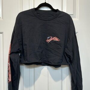 Brandy Melville black cropped sweatshirt